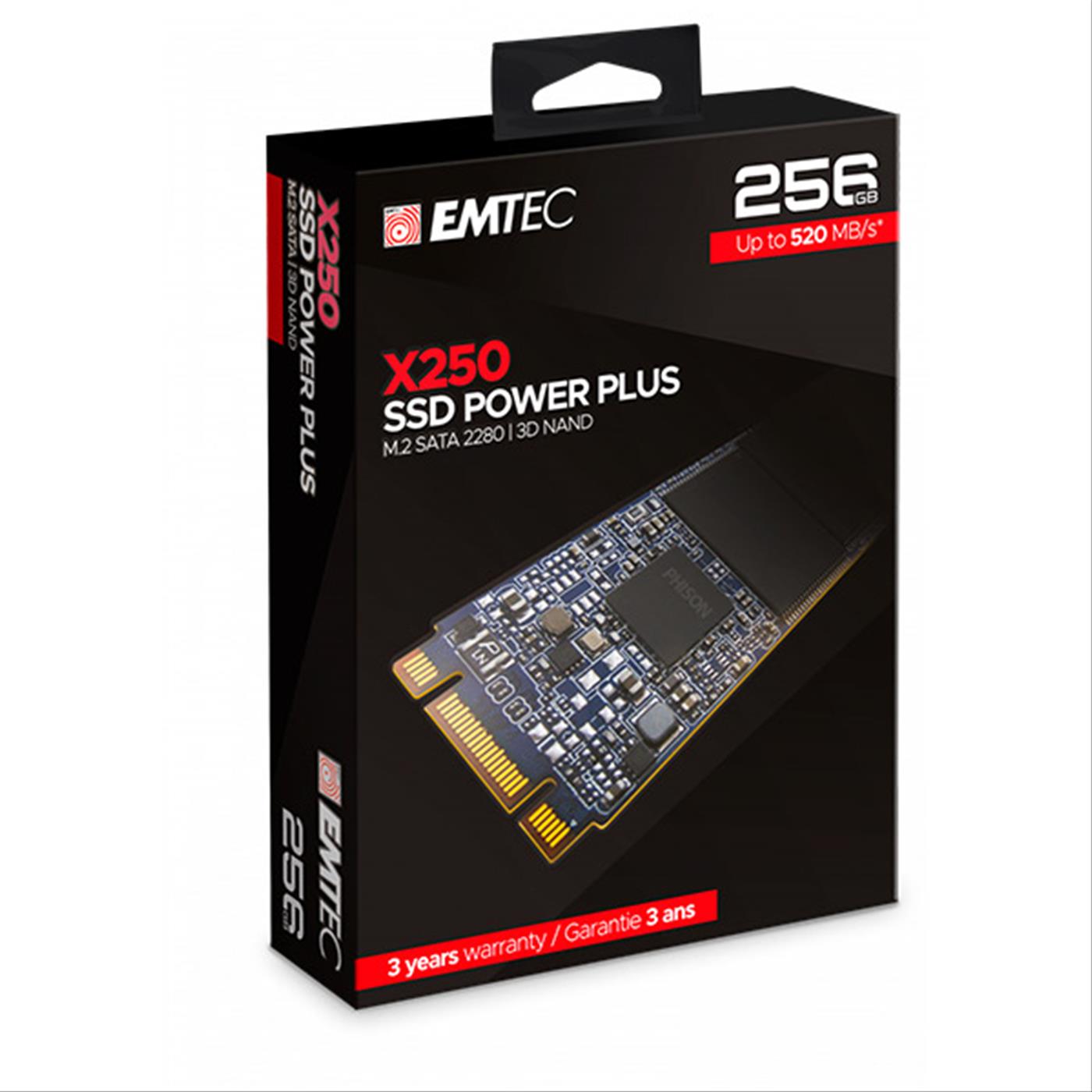 Ssd M2 2280 256gb Emtec Power Plus X250 Sata